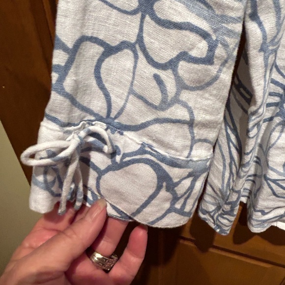 JM Collection Linen Top size 14 P🍎 - Picture 3 of 5